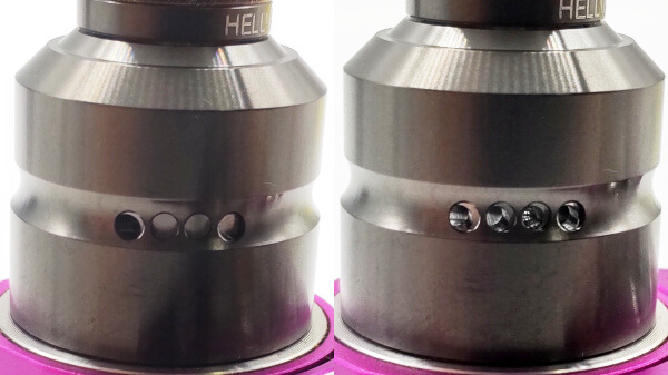 dead rabbit mini エアホールの開閉