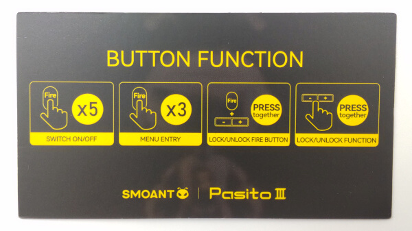 pasito 3 クイックガイド